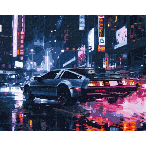 Картина по номерам Транспорт. Ночное путешествие, 40х50см, в термопакете, Идейка (КНО3604-mt)