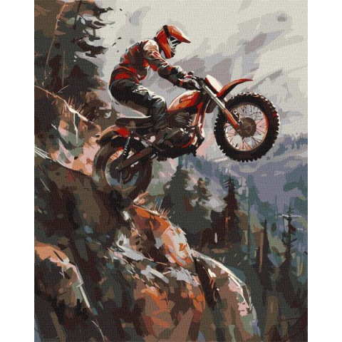 Картина по номерам Люди. Экстрим в горах, 40х50см, в термопакете, Идейка (КНО8447-mt)