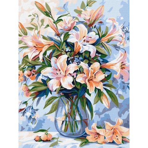 Картина по номерам Натюрморты. Цветочная поэма, 30х40см, в термопакете, Идейка (КНО3281-mt)