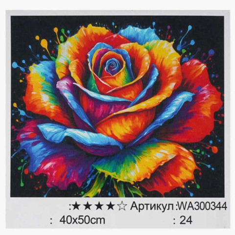 Картина по номерам Поп-Арт. Разноцветный яркий, 40х50см, в коробке, WToys (WA300344-mt)