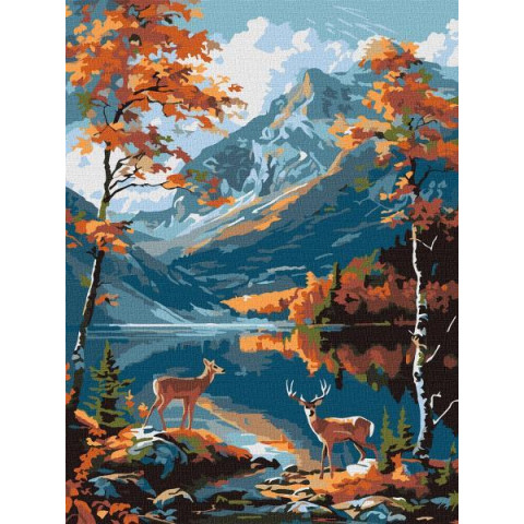Картина за номерами Пейзаж. Магія природи, 30х40см, в термопакеті, Идейка (КНО6644-mt)
