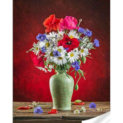 Набір для творчості алмазна картина Яскравий букет Strateg розміром 30х40 см кр (GM86867), арт: GM86867-mt