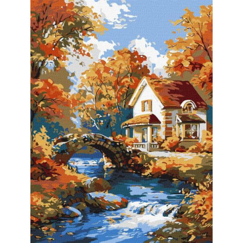 Картина по номерам Пейзаж. Уют в природе, 30х40см, в термопакете, Идейка (КНО6354-mt)