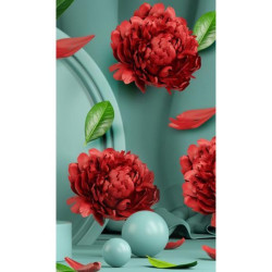 Набір для творчості алмазна картина Чарівність червоного Strateg розміром 30х40 см (HEG87032), арт: HEG87032-mt