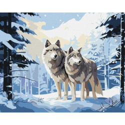 Картина за номерами Тварини. Відданість, 40х50см, в термопакеті, Идейка (КНО6572-mt)