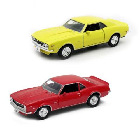 Автомодель - CHEVROLET CAMARO Z28 1968 (красный, желтый), арт: 250384W-mt