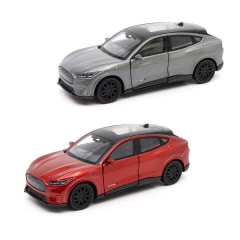 Автомодель - FORD MUSTANG MACH-E GT 2023 (червоний, сріблясто-сірий), арт: 250387W-mt