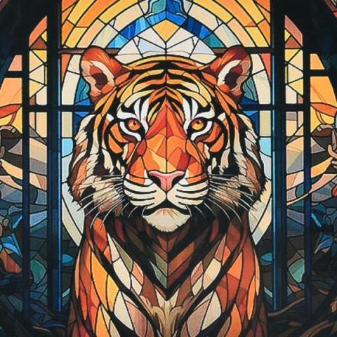 Набір для творчості алмазна картина Могутній погляд Strateg розміром 30х30 см (DEEX16291), арт: DEEX16291-mt