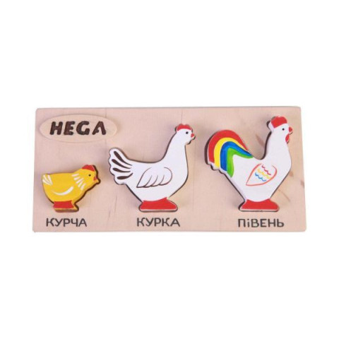 Набір рамка-вкладиш HEGA Кури арт: HG-391402156