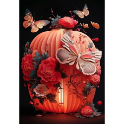 Набір для творчості алмазна картина Японський ліхтар Strateg розміром 30х40 см (HEG88126), арт: HEG88126-mt