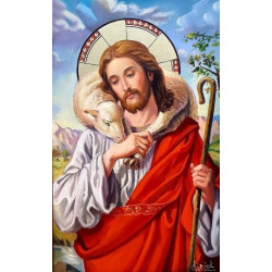 Набір для творчості алмазна картина Христос Strateg розміром 30х40 см (HEG88128), арт: HEG88128-mt