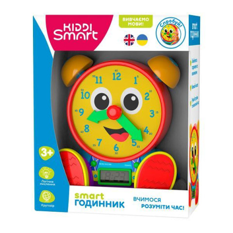 Интерактивная обучающая двуязычная игрушка – SMART-ЧАСЫ (украинский и английский), арт: 407752-43-mt