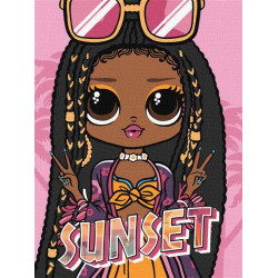 Набір для розпису по номерах для дітей "L.O.L. Surprise! O.M.G. Sunset" 30х40 см