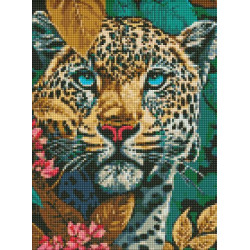 Набір з алмазною мозаїкою "Небезпечний звір" 30х40см