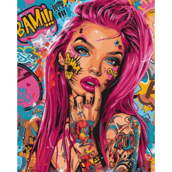 Набір для розпису по номерах "Кольоровий сплеск" 40х50см