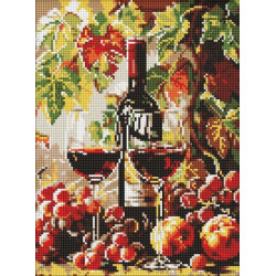 Набір з алмазною мозаїкою "Осіннє вино" 30х40см