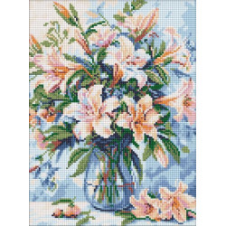 Набір з алмазною мозаїкою "Квіткова поема" 30x40см