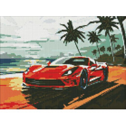 Набір з алмазною мозаїкою "Поїздка узбережжям" 30x40см