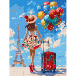 Набір для розпису по номерах. "Перша подорож" 30х40см