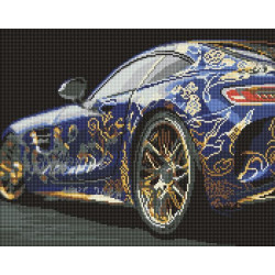 Набір з алмазною мозаїкою "Вишукана машина" 40х50см