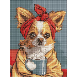 Набір з алмазною мозаїкою "Чудова кава" 30x40см