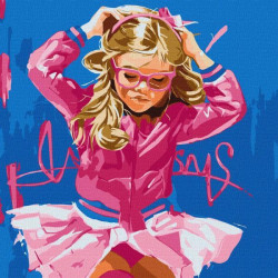 Набір для розпису по номерах "Зефірна малишка" 50х50см