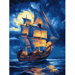 Набір для розпису по номерах "Легенда хвиль" 30х40см