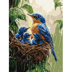 Набір для розпису по номерах "Весняний дощ" 30х40см