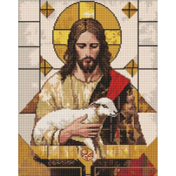 Набір з алмазною мозаїкою "Геометрія благодаті" 40х50см