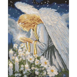 Набір з алмазною мозаїкою "Молитва янгола" 40х50см