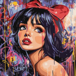 Набір для розпису по номерах "Сучасна Білосніжка" 40х40см