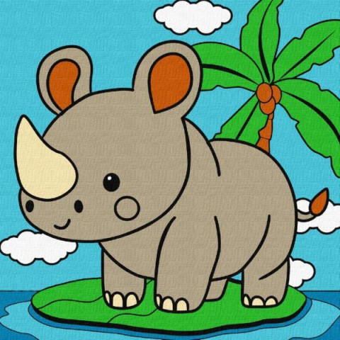 Набір для розпису по номерах  для дітей 