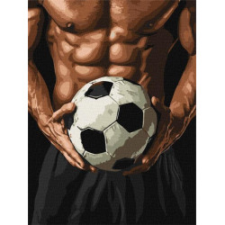 Набір для розпису по номерах "Торс футболіста" 30х40см