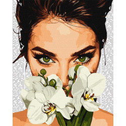 Набір для розпису по номерах "Барвиста поезія: Орхідея" 40х50см