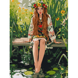 Набір для розпису по номерах "Очі, що чекають" 30х40см