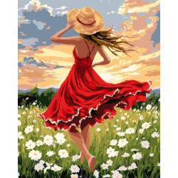 Набір для розпису по номерах "Танець в полі" 40х50см