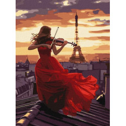 Набір для розпису по номерах "Гра на скрипці" 30x40см