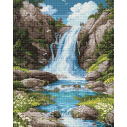 Набір з алмазною мозаїкою "Шум води й спокій" 40х50см