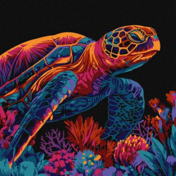 Набір для розпису по номерах "Загадкова черепаха" 30х30см