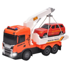 Ігровий набір серії "Big Truck" – ЕВАКУАТОР SCANIA З МАШИНОЮ (світло, звук)