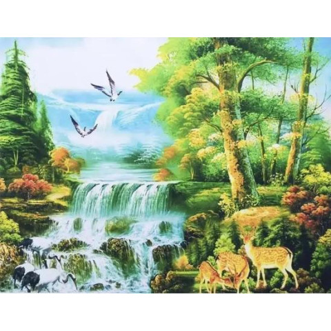 Алмазная мозаика по номерам 30*40 