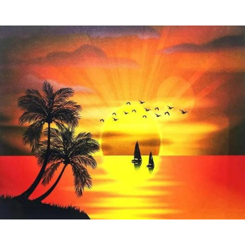 Алмазна мозаїка за номерами 30*40 