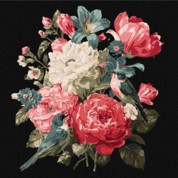 Набір для розпису по номерах "Букет життя" 30х30см