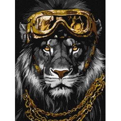 Набір для розпису по номерах "Сила Стилю з фарбами металік extra" 30х40см