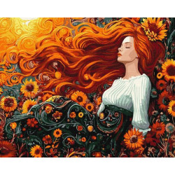 Набір для розпису по номерах "Квіти осені" 40х50см