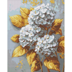 Набір з алмазною мозаїкою "Золота гортензія" 40х50см