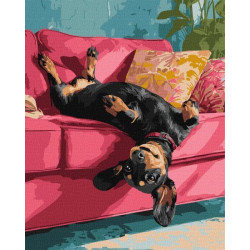 Набір для розпису по номерах "Диванна радість" 40х50см
