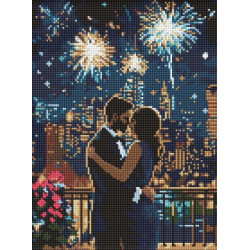 Набір з алмазною мозаїкою "Мить кохання" 30х40см