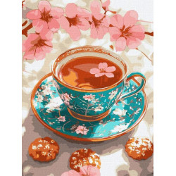 Набір для розпису по номерах "Вишневий чай" 30x40см