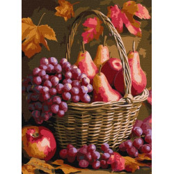 Набір для розпису по номерах "Осінні фрукти" 30x40см